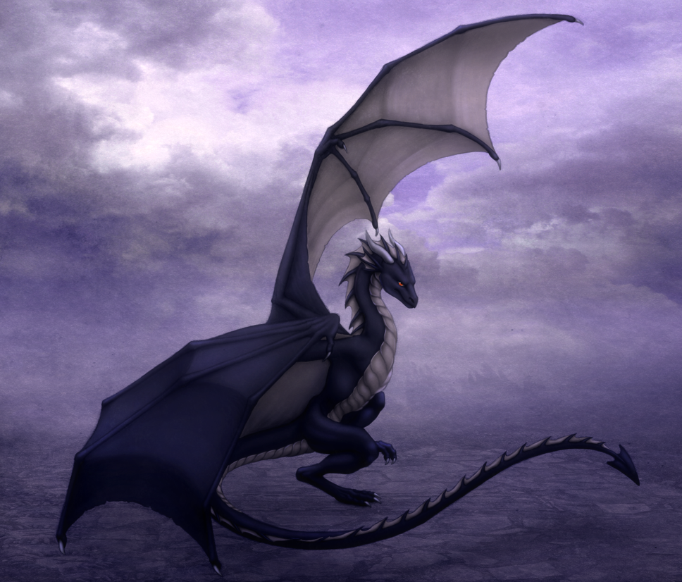 Черный дракон виверна