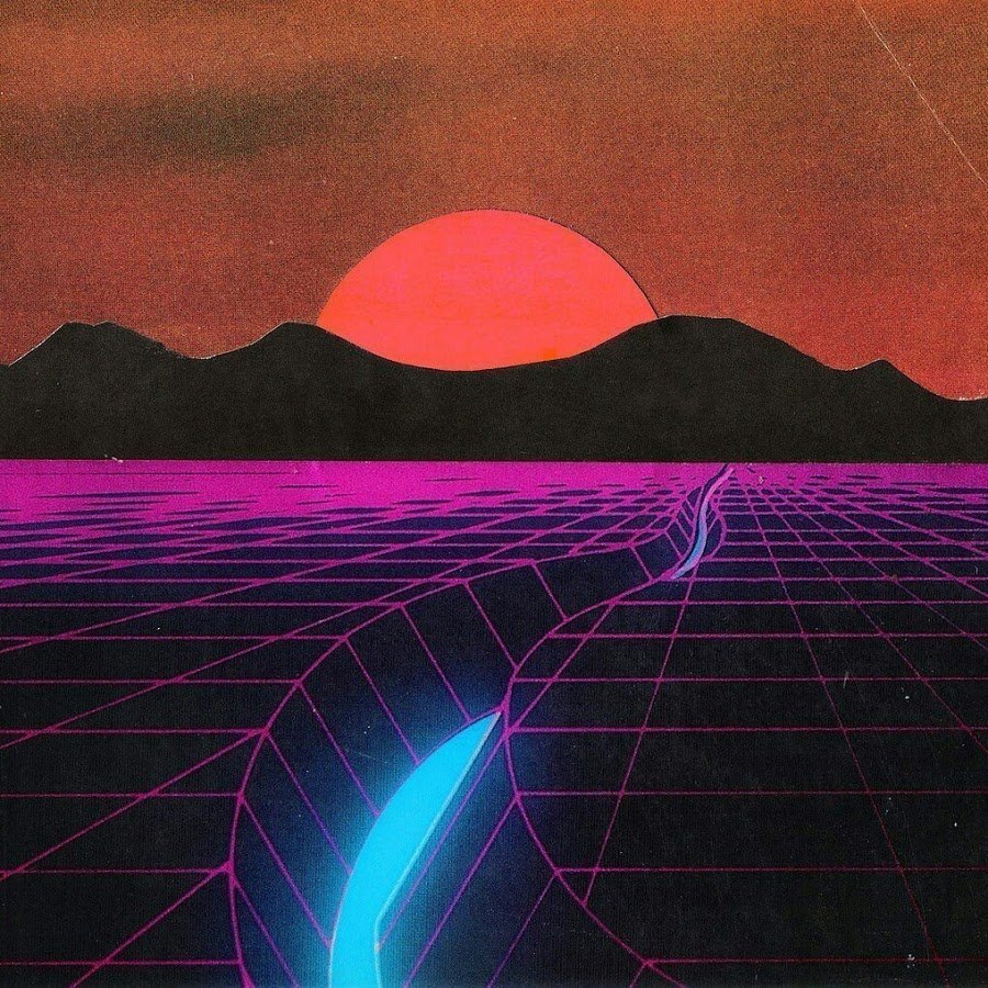 Ретро 80s 90s vaporwave Disco шрифт