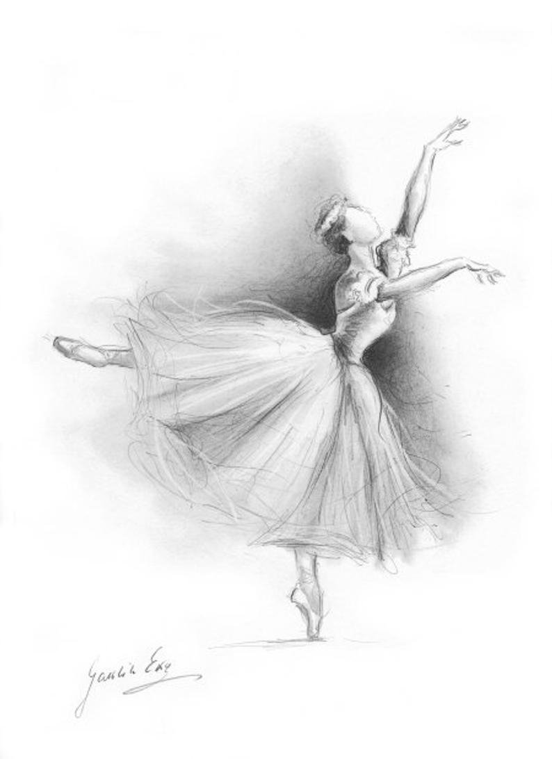 Рисунки балерин и гимнасток