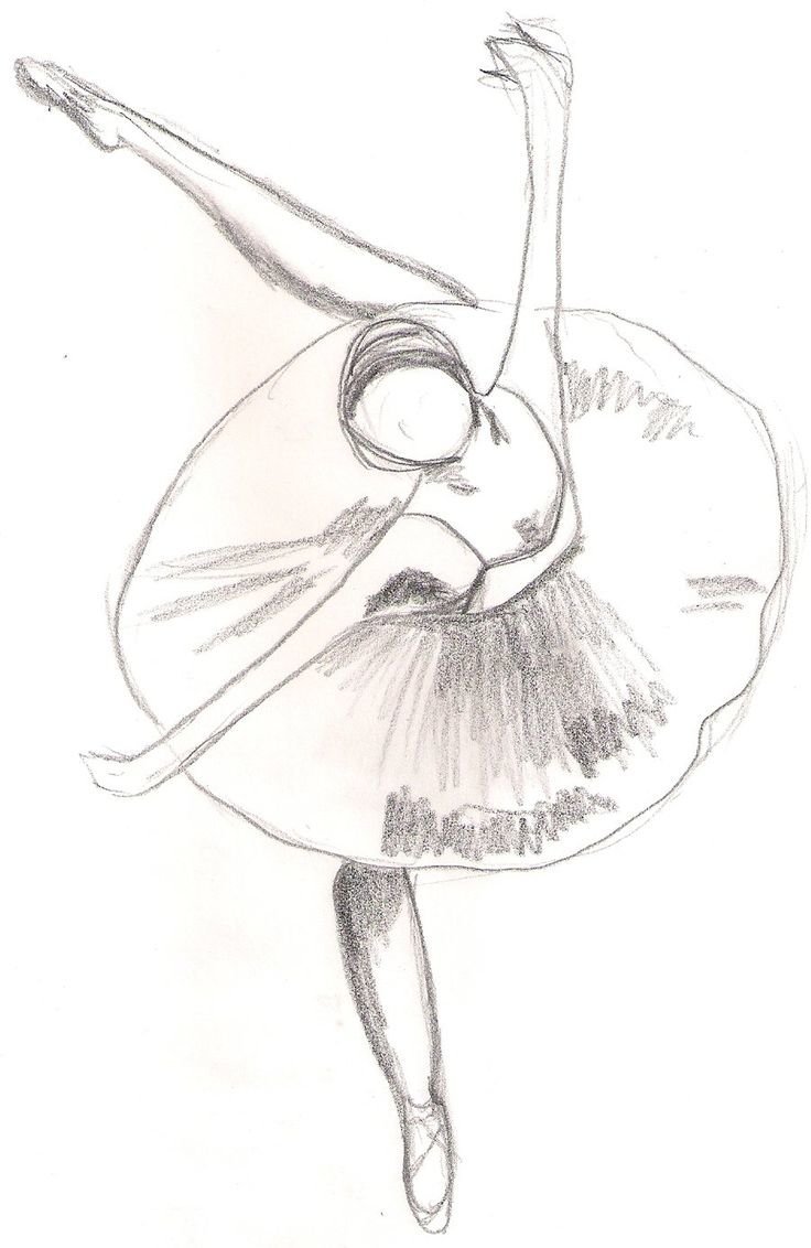 Балерина рисунок карандашом для срисовки