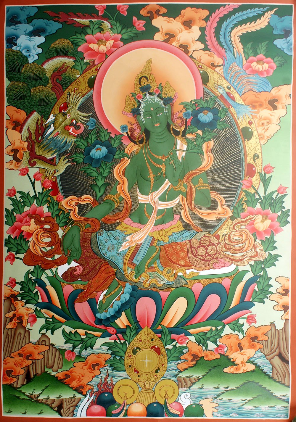 Буддийская богиня тара голубая