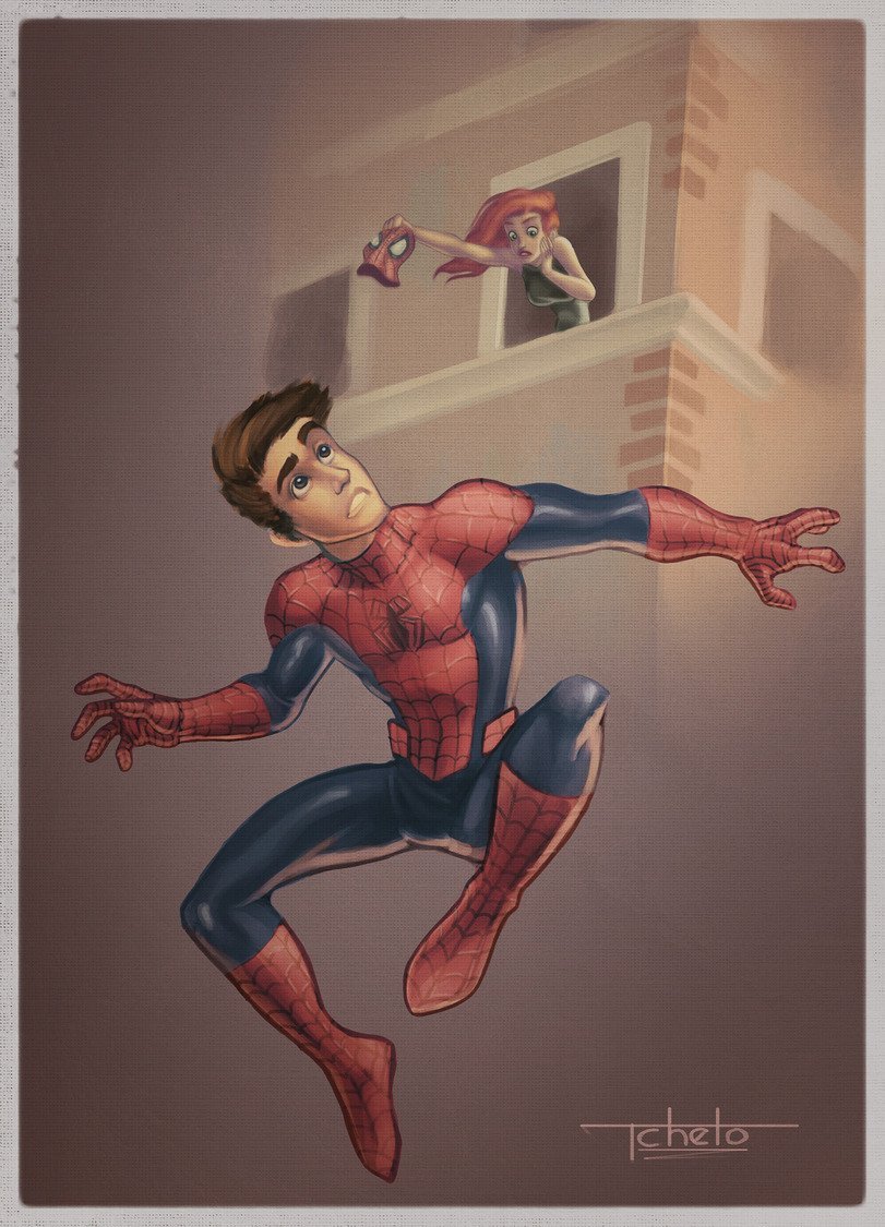 Человек паук и Питер Паркер человек паук
