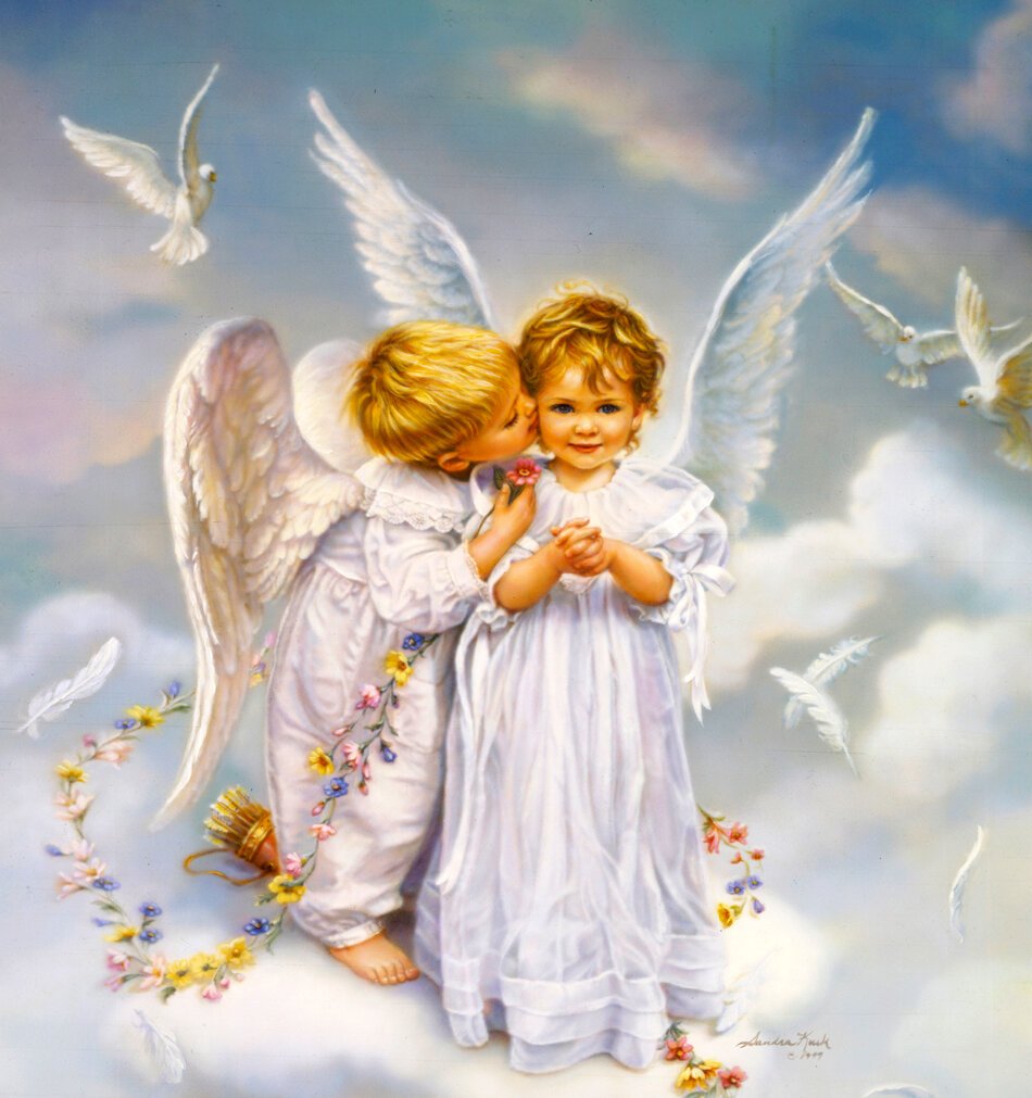 Ангелочки мальчик и девочка