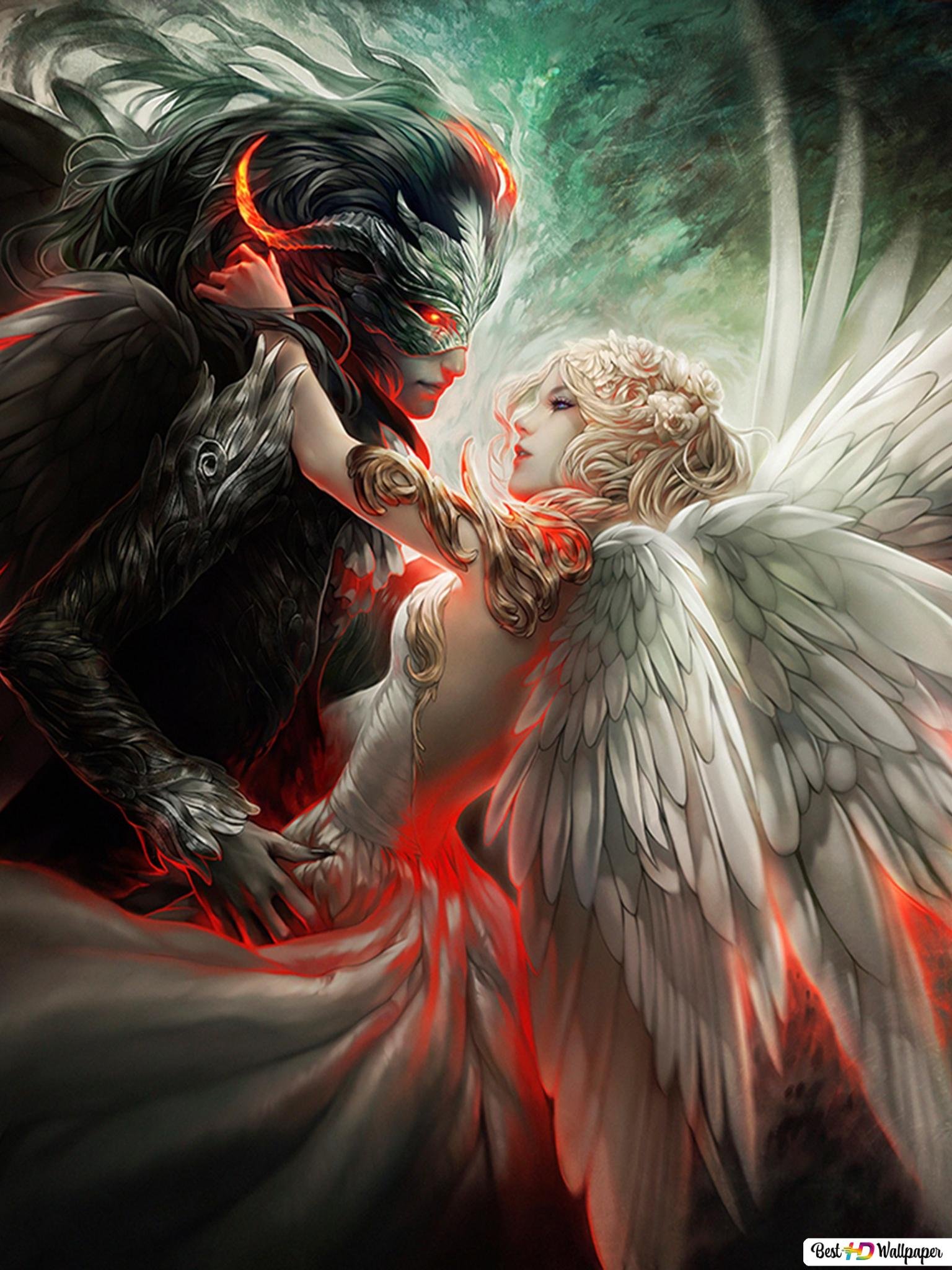 Ангел пляшет с демоном. Ангел и демон. Ангелс анд демонс. Демон ангела. Дьявольский ангел.