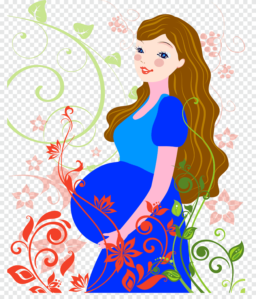 Иллюстрация беременной женщины