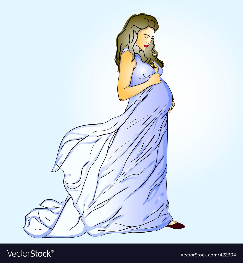 Беременная эскиз