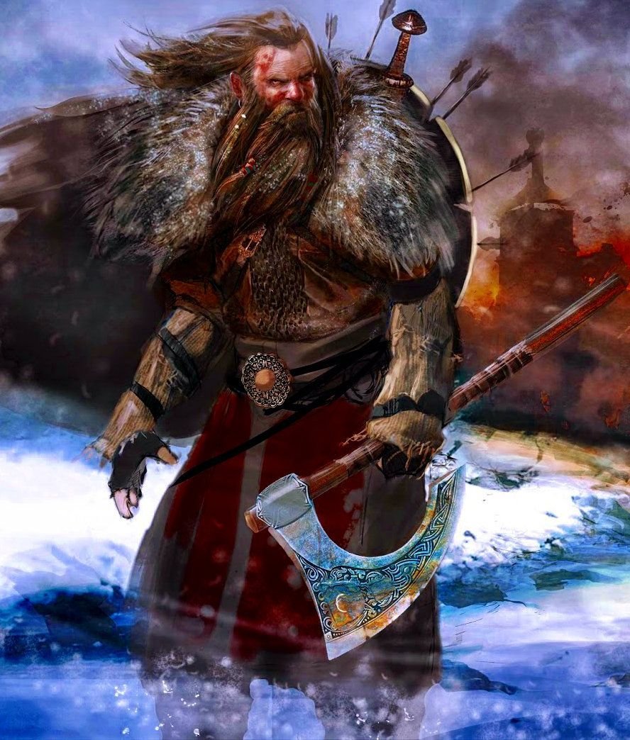 Викинг воин скандинавов