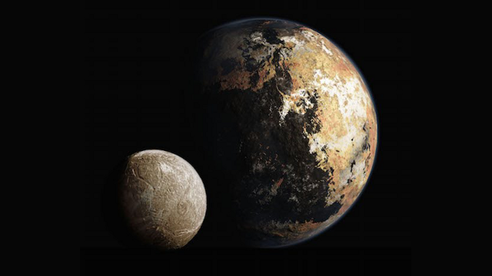 Плутон сейчас. Плутон и Харон. Плутон и Харон Планета. Планета Спутник Харон. Charon Спутник Плутона.
