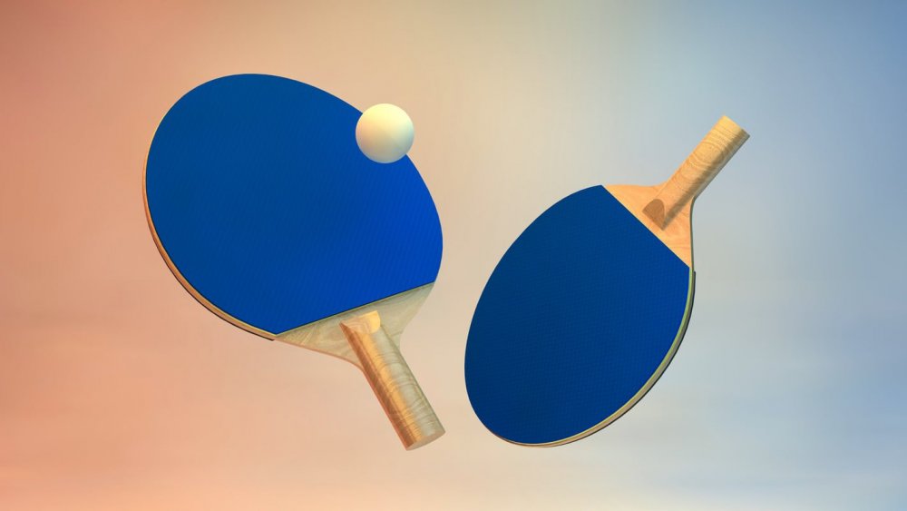3д модель ракетки для настольного тенниса