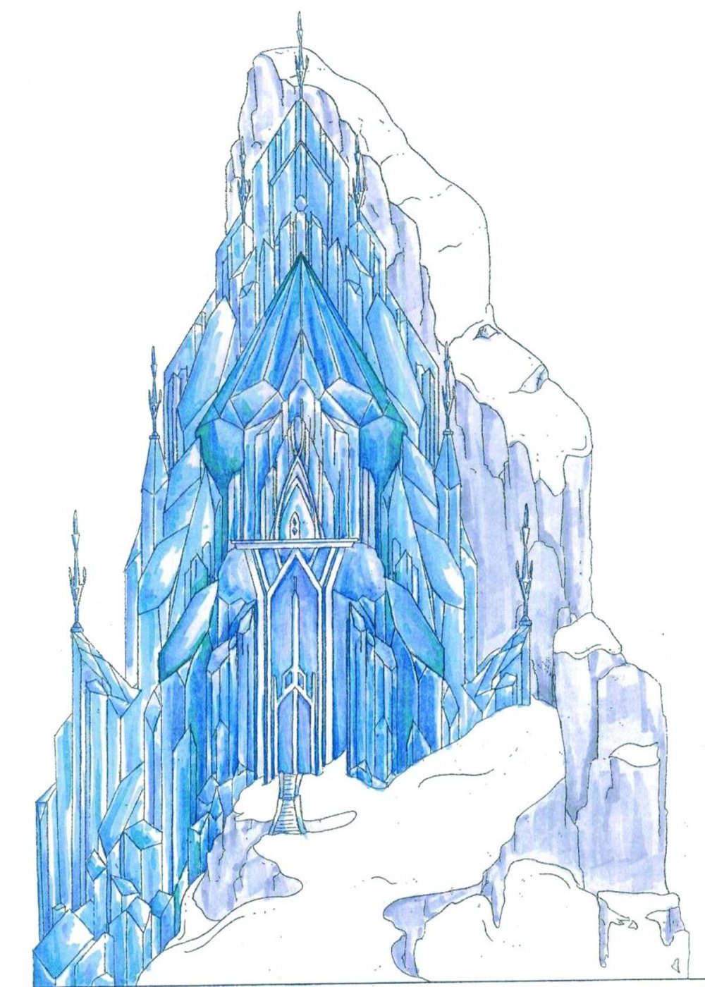 Холодное сердце Эльза в ледяном Дворце