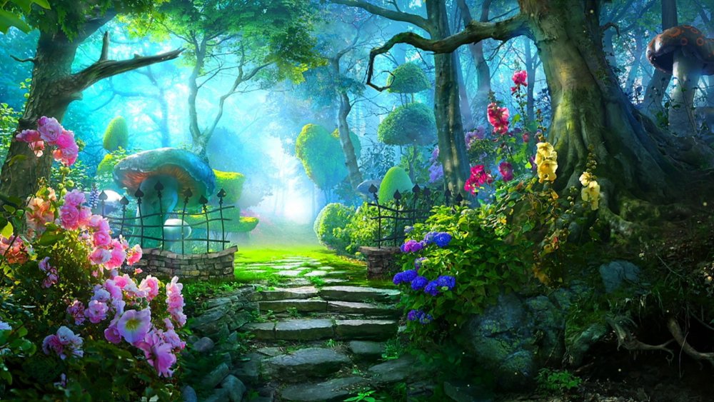 Алиса в стране чудес Волшебный лес