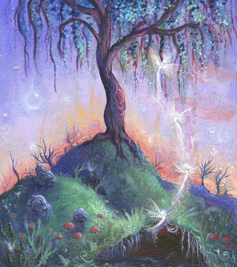 Сказочное дерево живопись