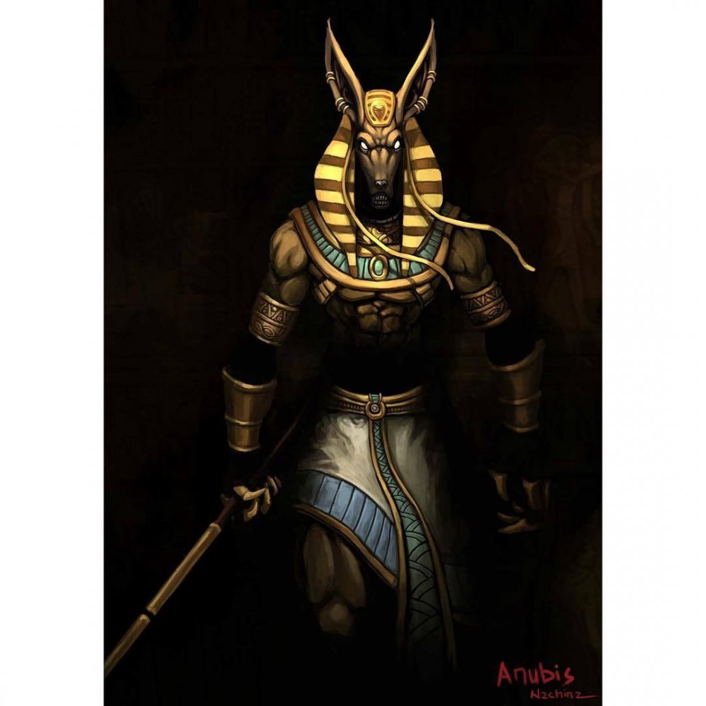 Египетский Бог Анубис арт