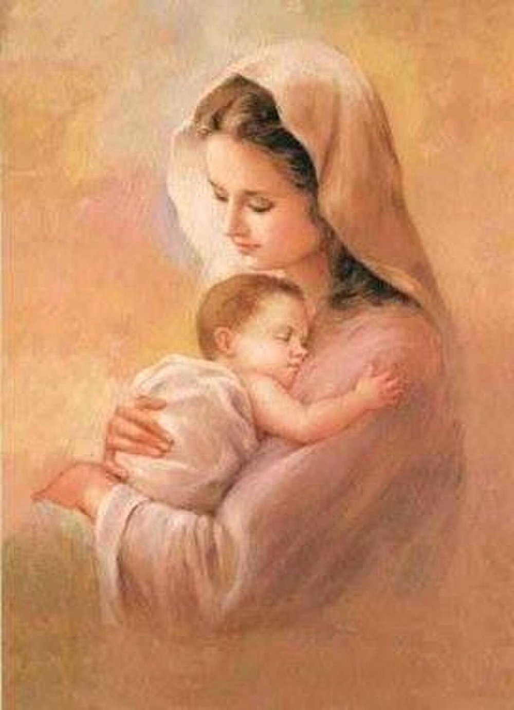 Картина с младенцем на руках