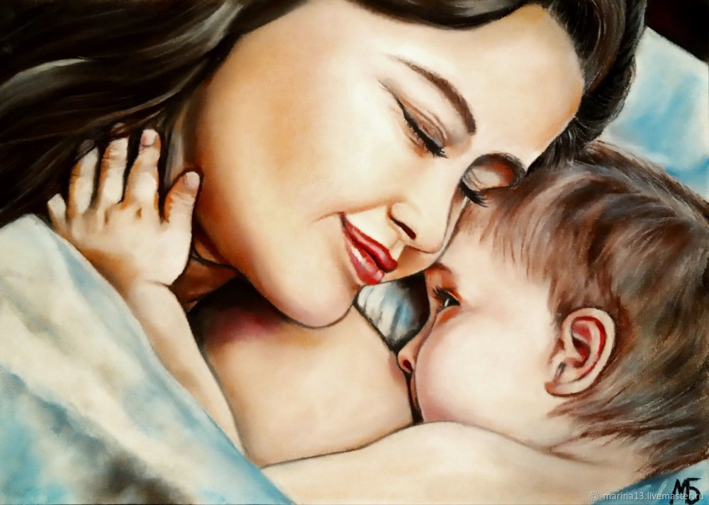 Картина мама и дитя