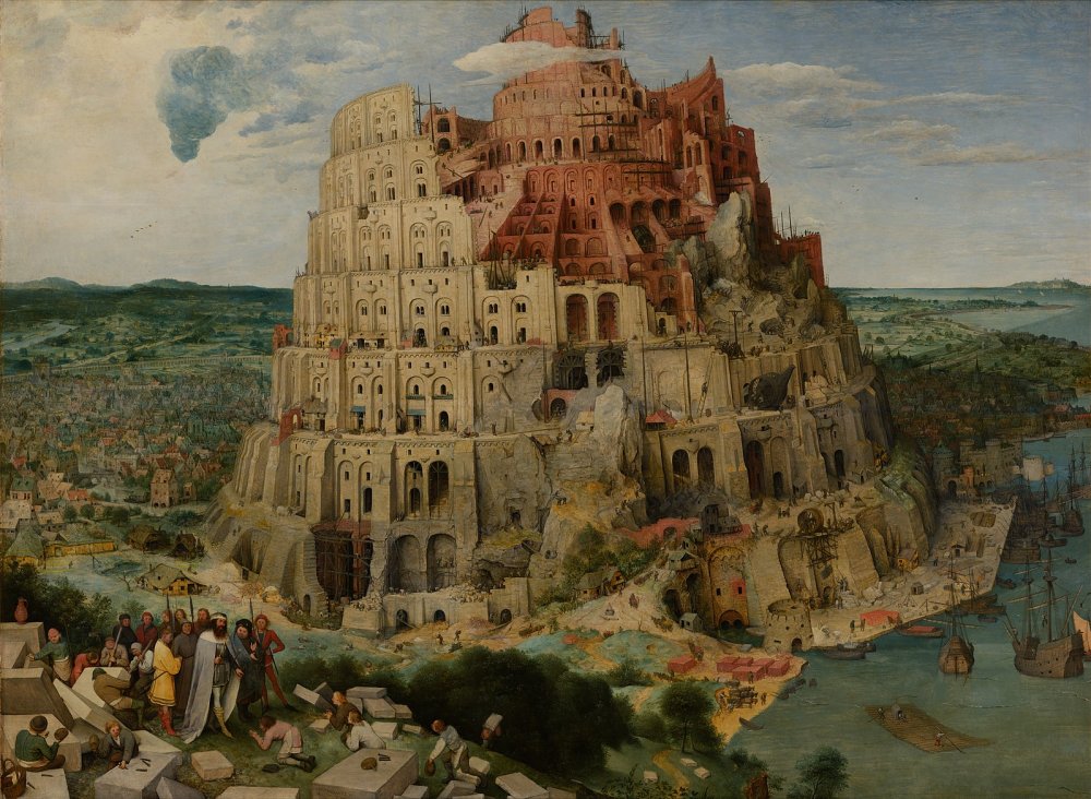 Вавилонская башня рисунок