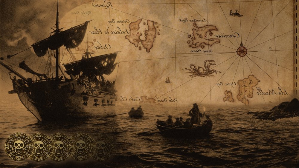 Пираты Карибского моря карта сокровищ