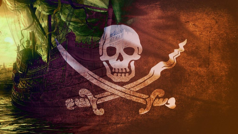Скелет пират