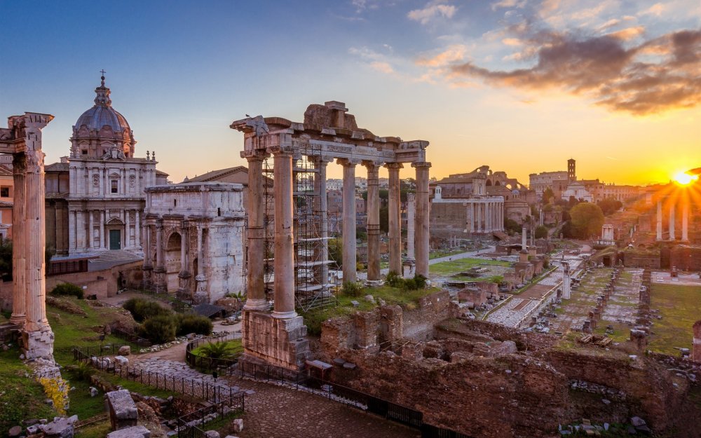 Италия Рим руины