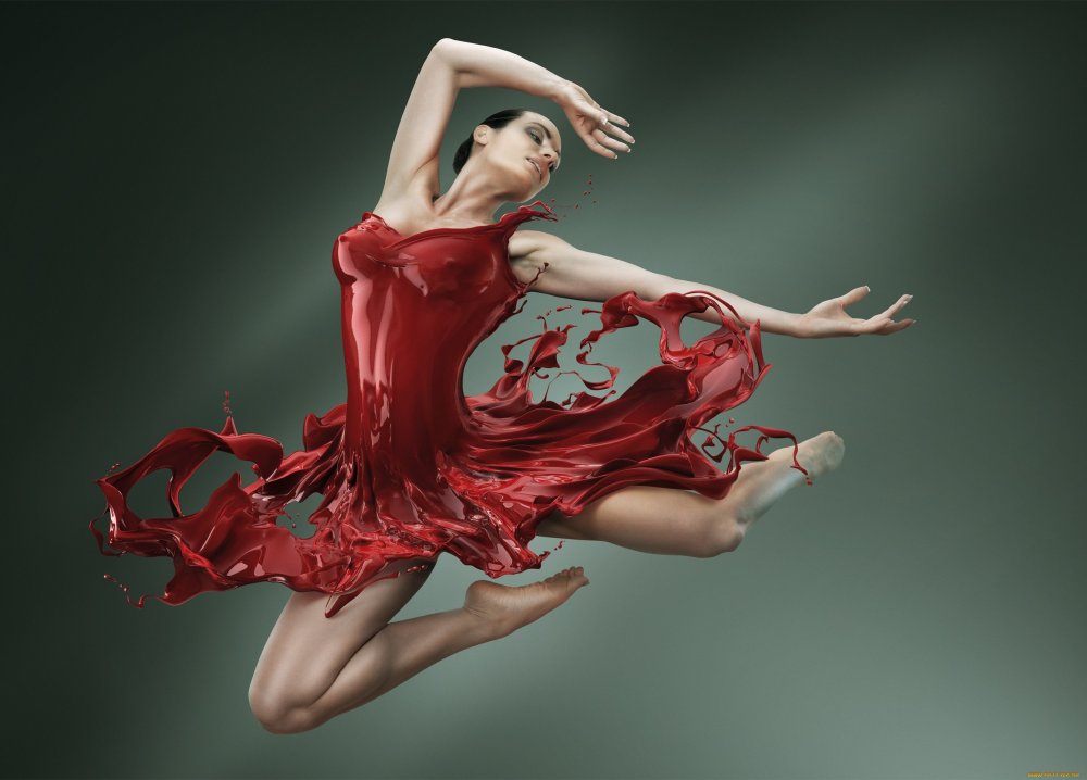 Балерина в Красном платье