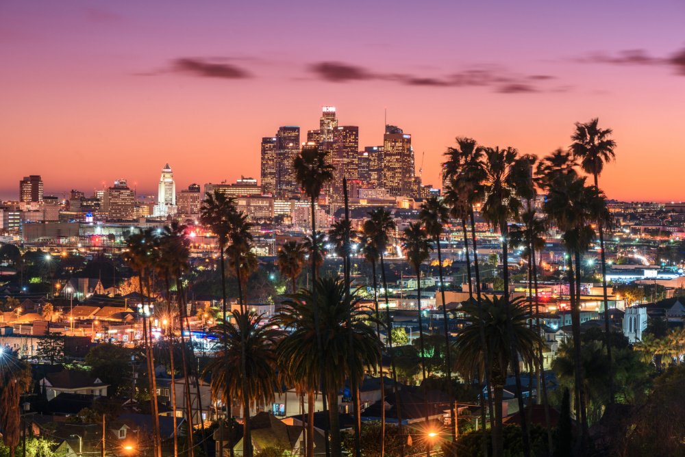 Лос Анджелес Голливуд закат