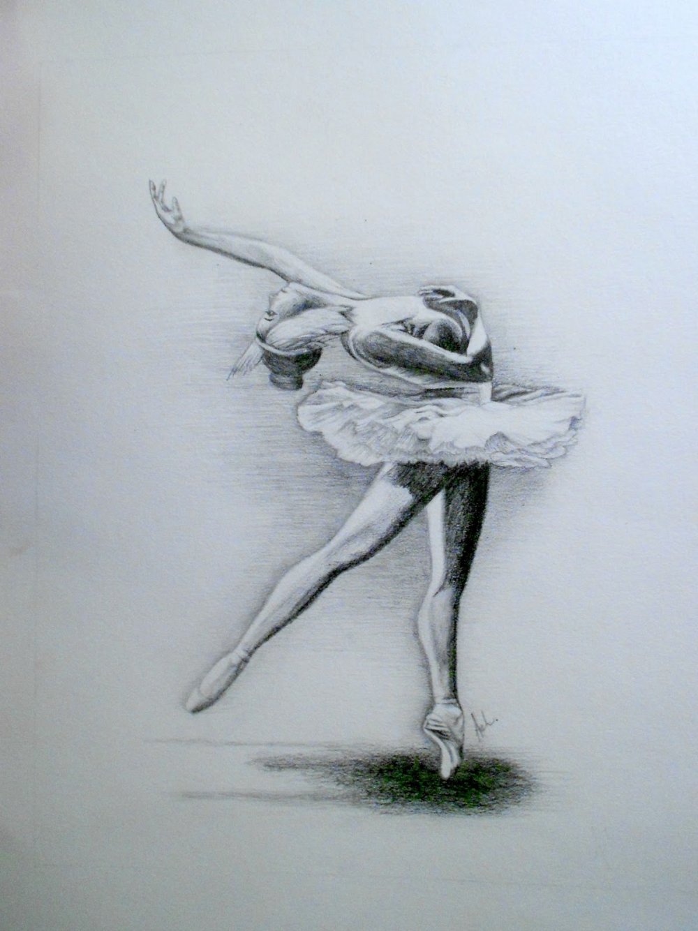 Нарисовать балерину карандашом