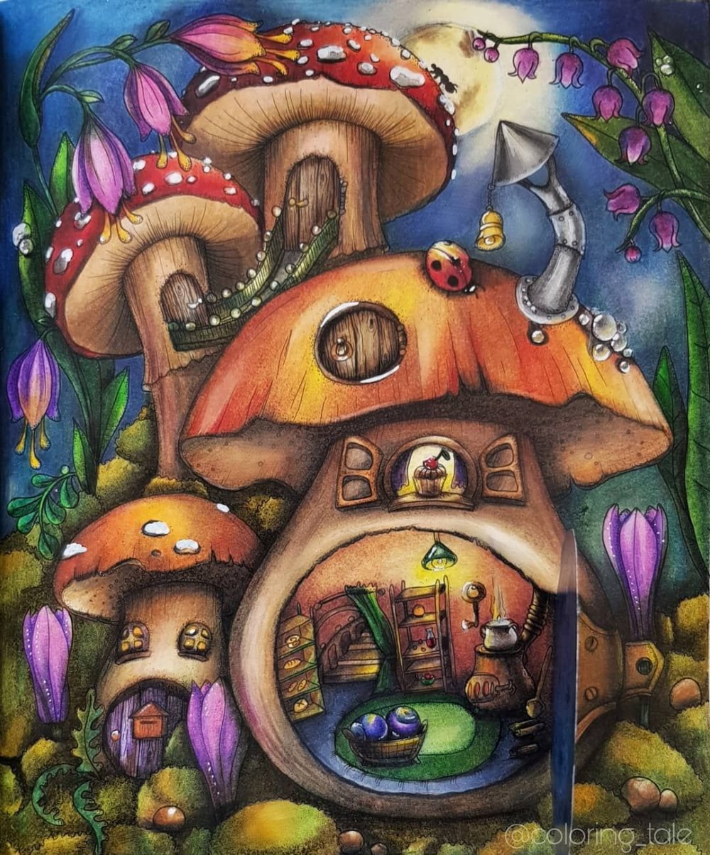 Сказочные грибы картины