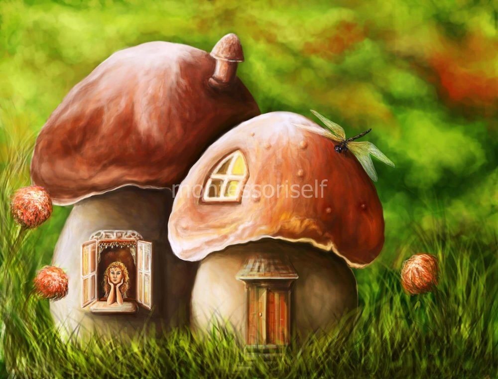Сказочные домики грибочки