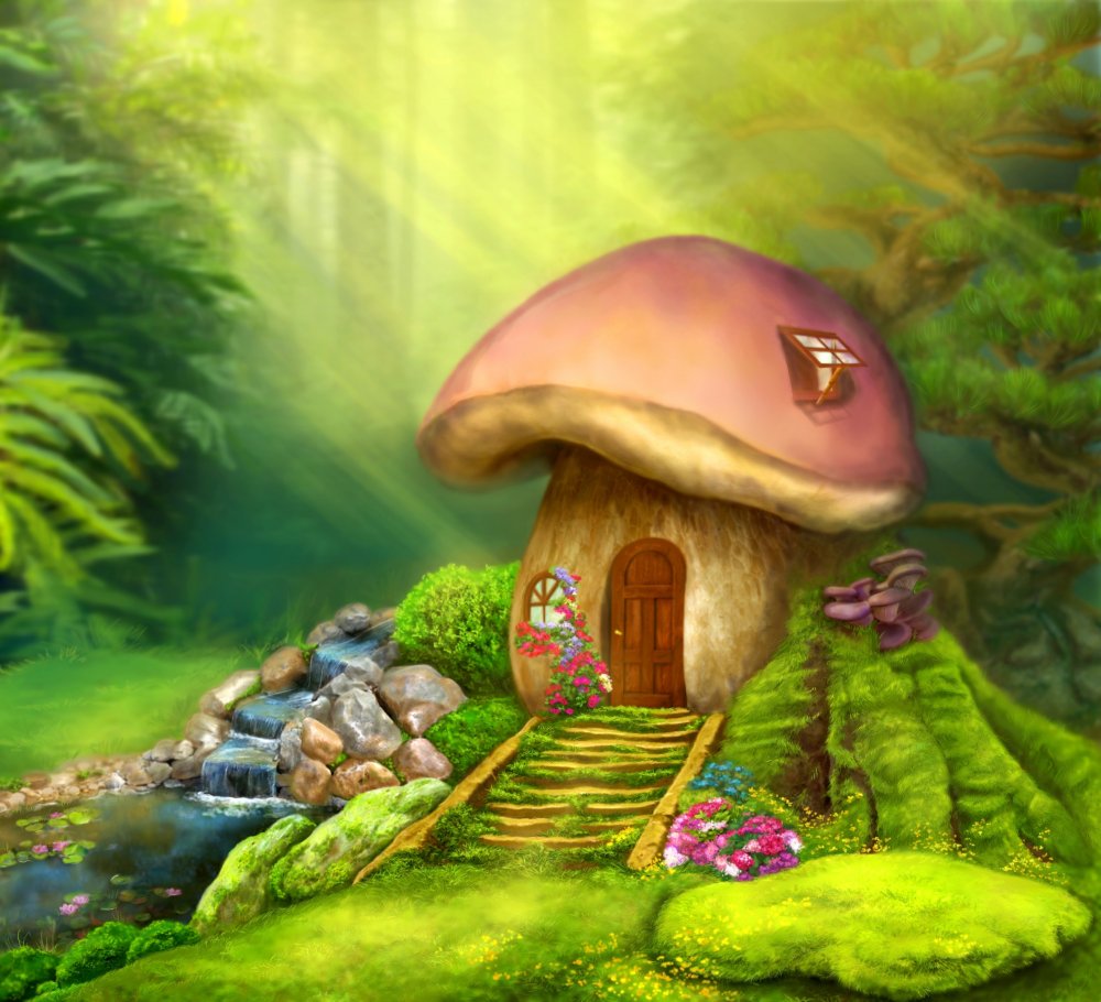 Волшебный домик гриб