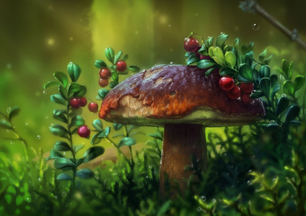 Сказочный грибной лес