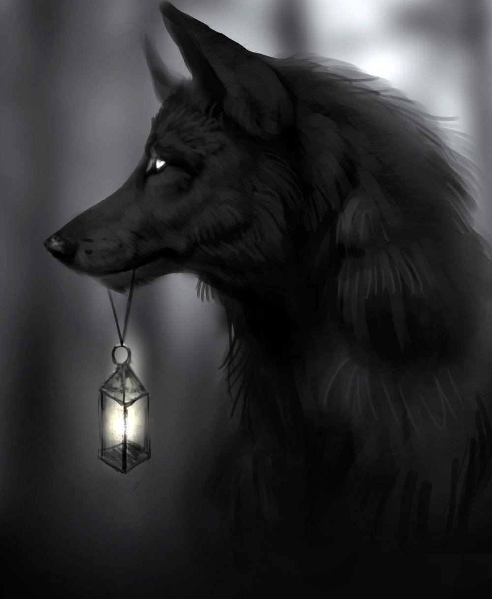Черный волк арты