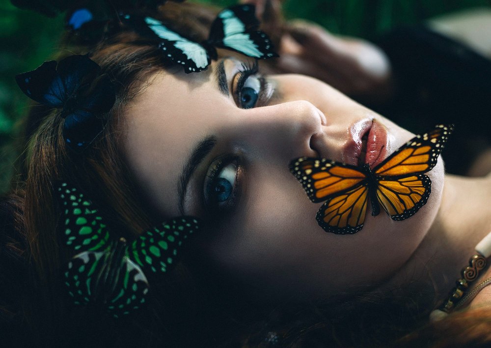 Фотосессия с бабочками