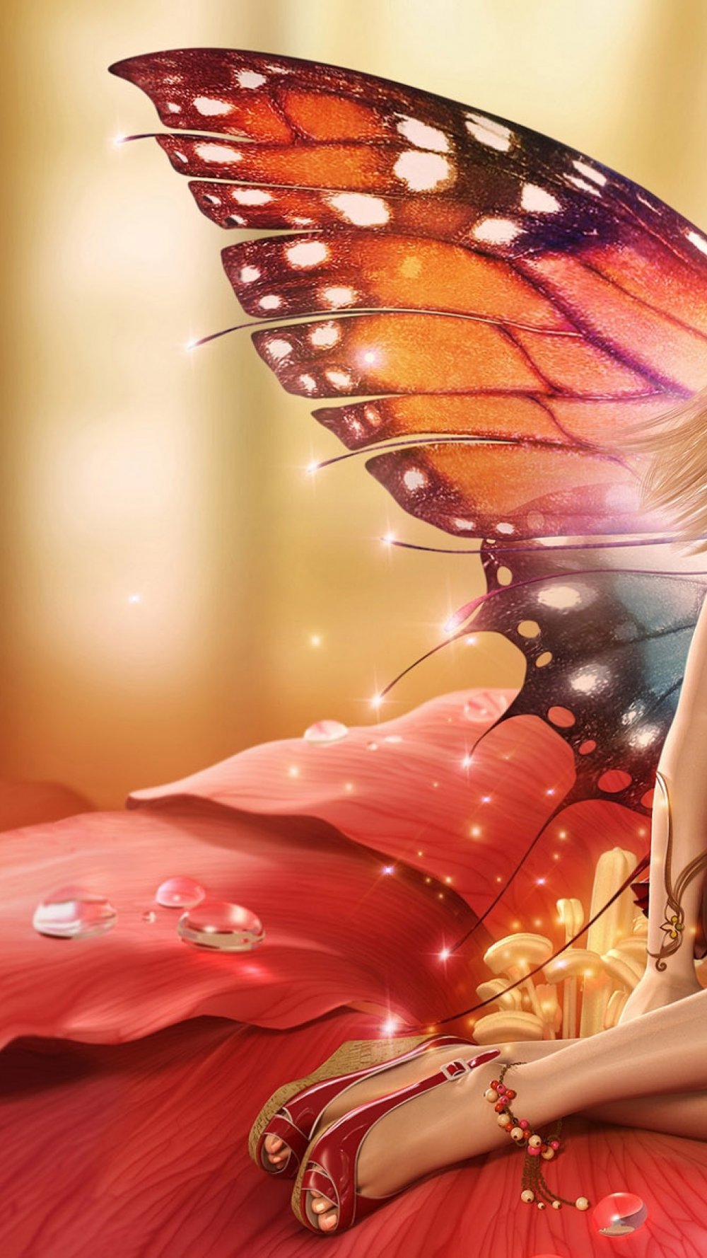 Фэнтези красивые девушки с бабочками