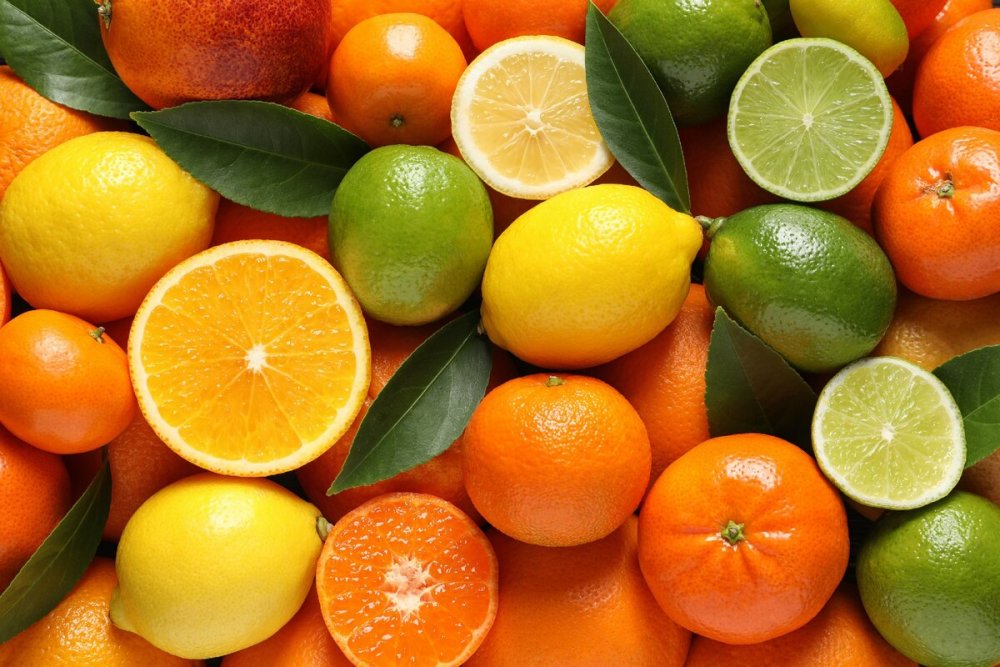 Разные цитрусовые фрукты