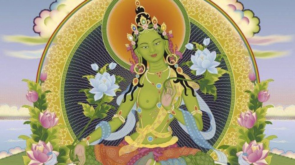 Будда Амогхасиддхи зеленая тара