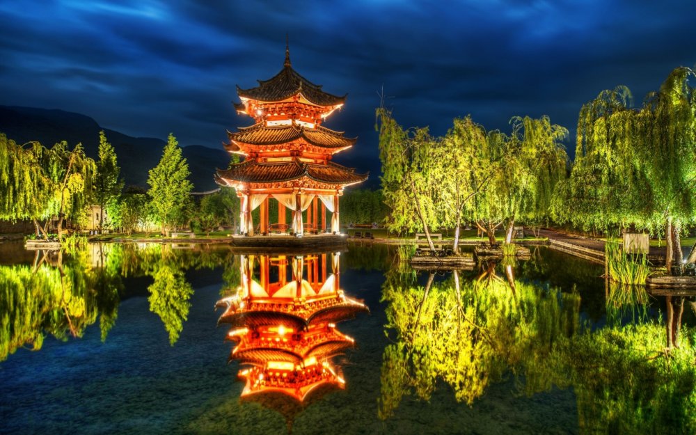 Китай парк пагода