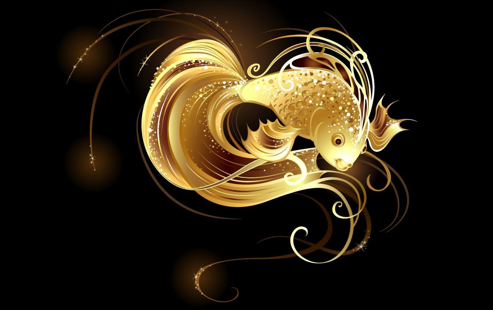 Золотая рыбка 3d