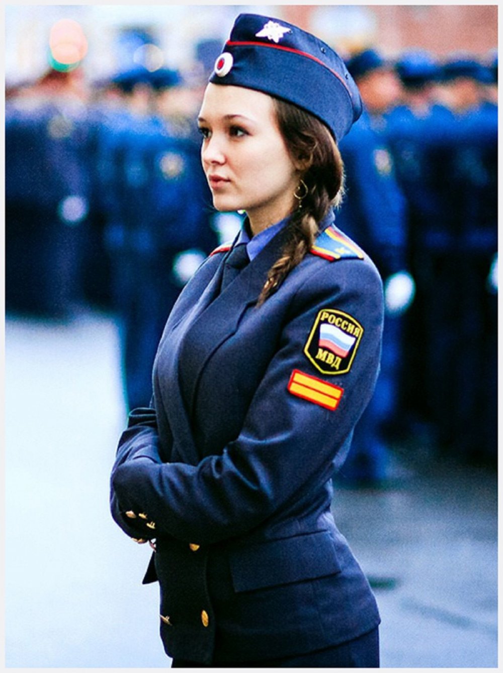 Анна Снаткина в полицейской форме