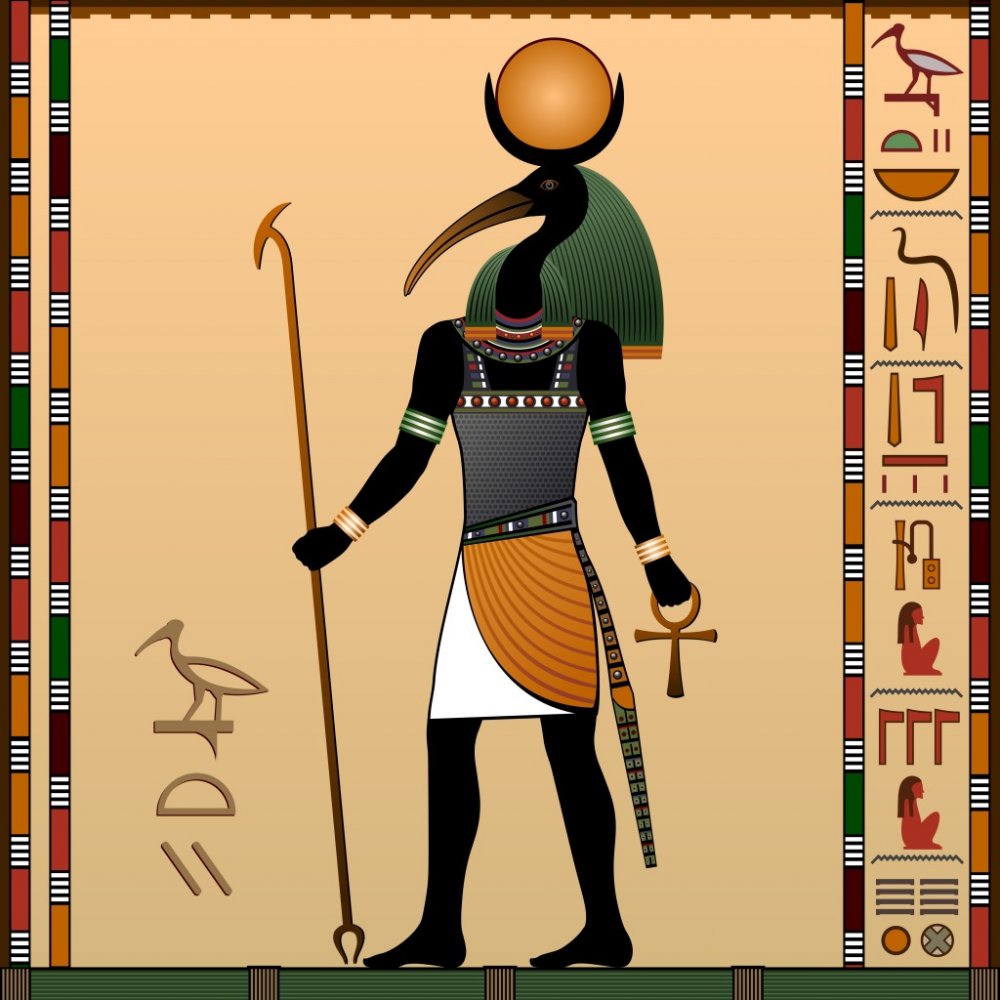 Ибис Бог Египта вектор