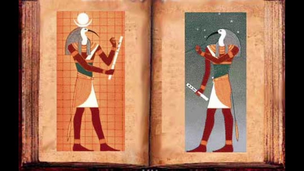 Бог знаний Джхути в древнем Египте