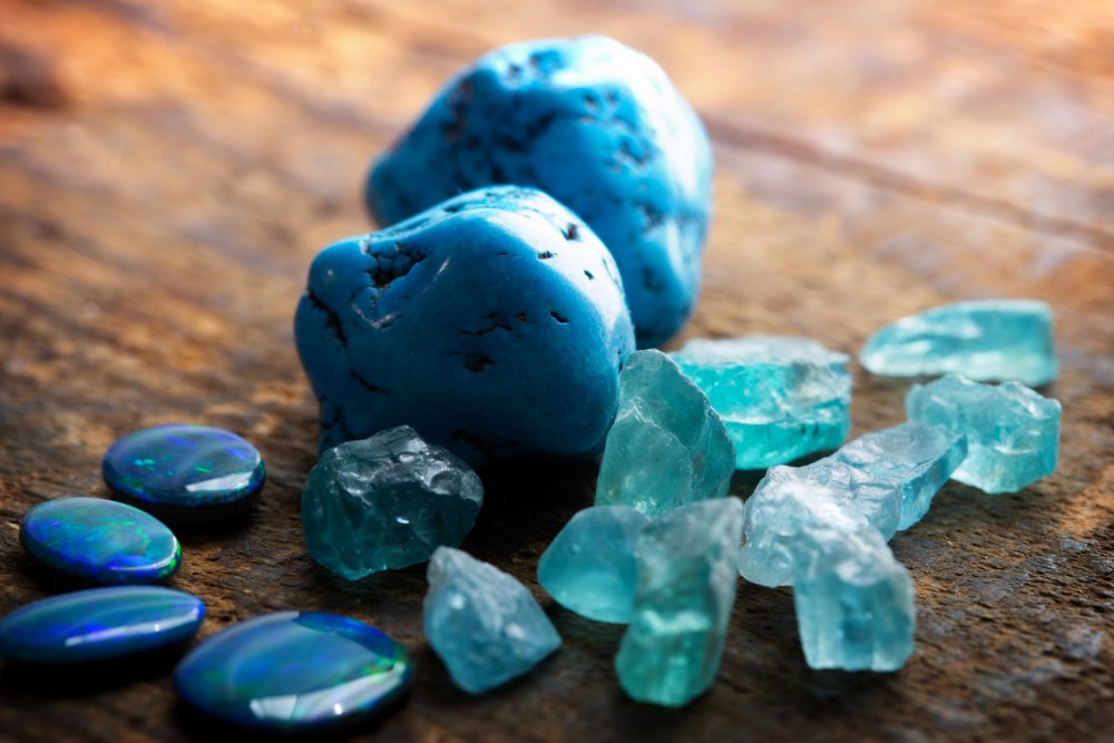 Blue Turquoise камень