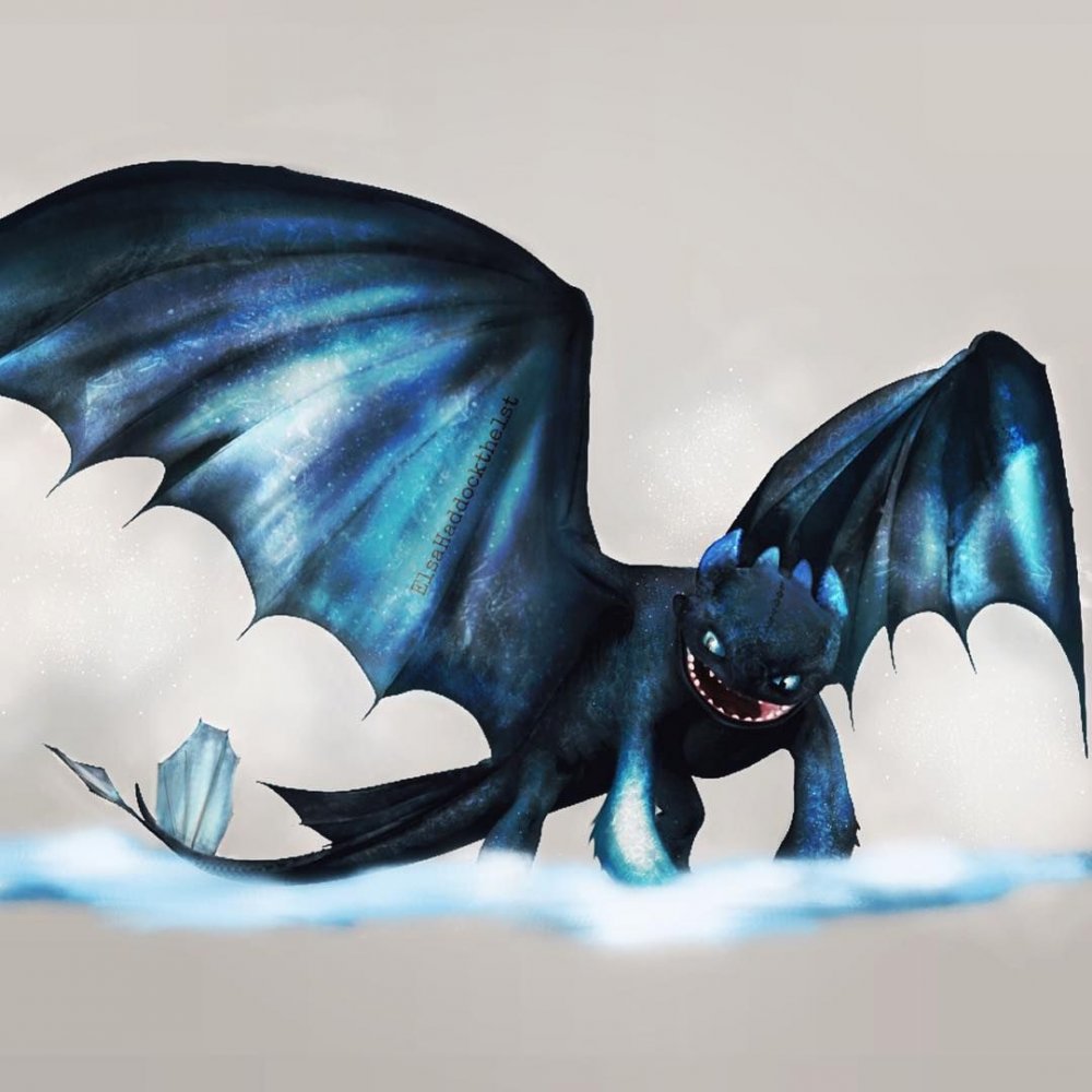 Крылья дракона ночной фурии