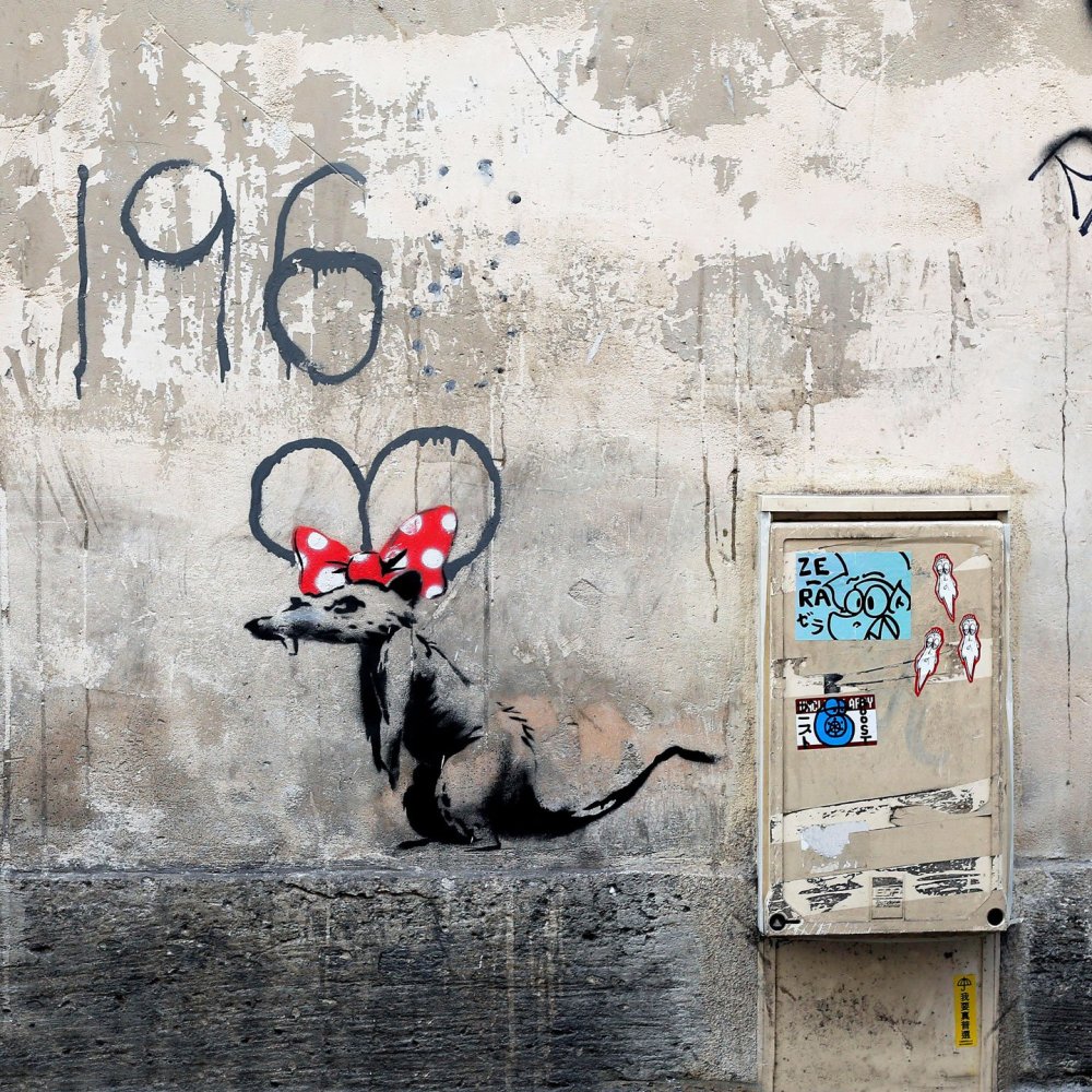 Бэнкси картины с крысами