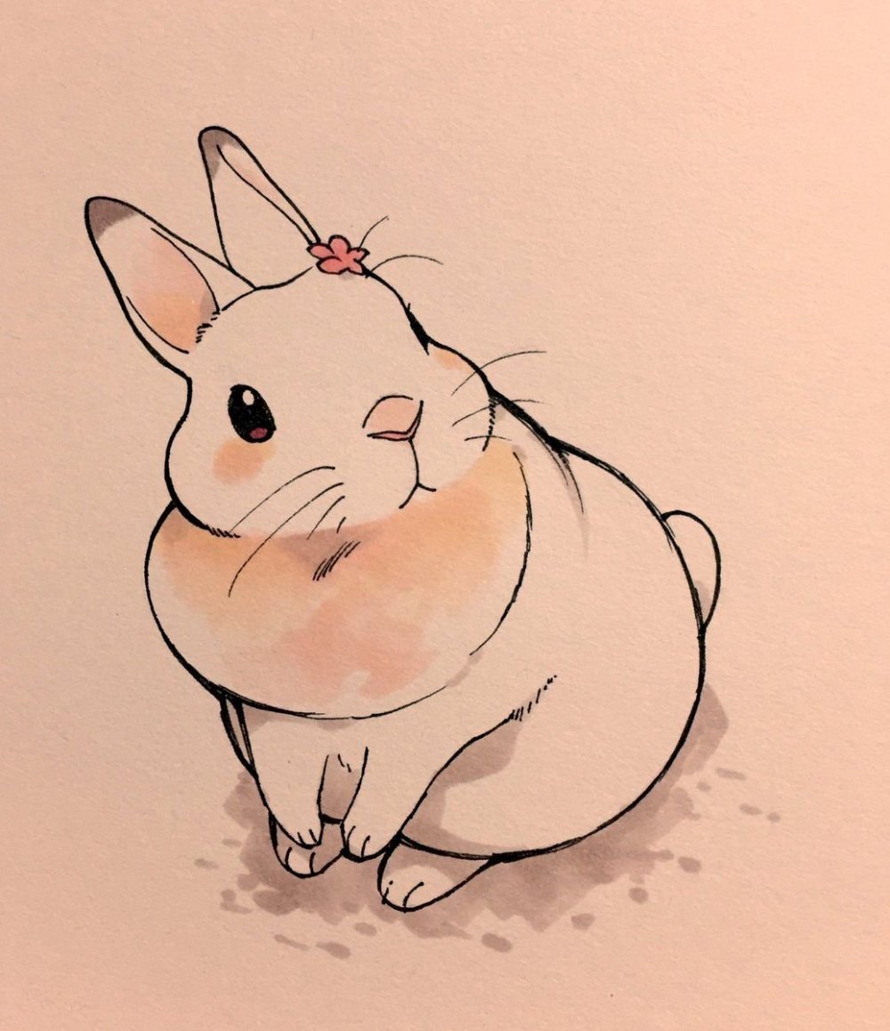 Милый кролик мультяшный