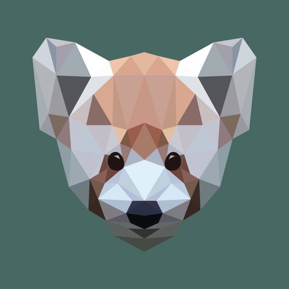 Low Poly панды