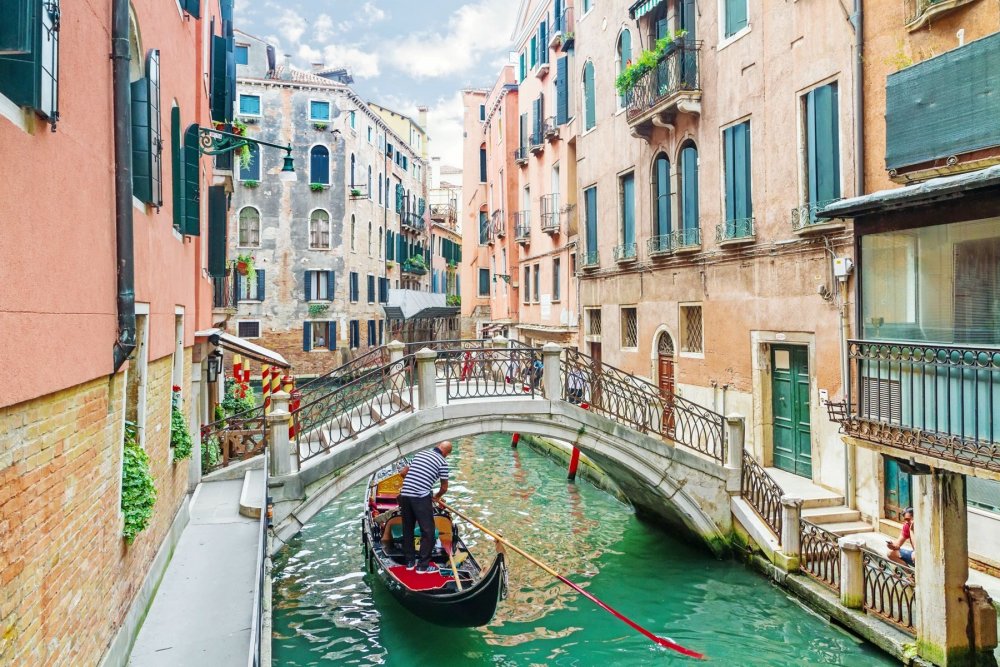 Венеция улочки каналы