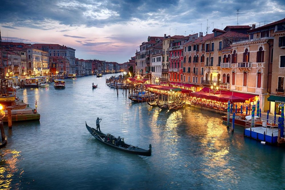 Венеция Италия Гранд канал