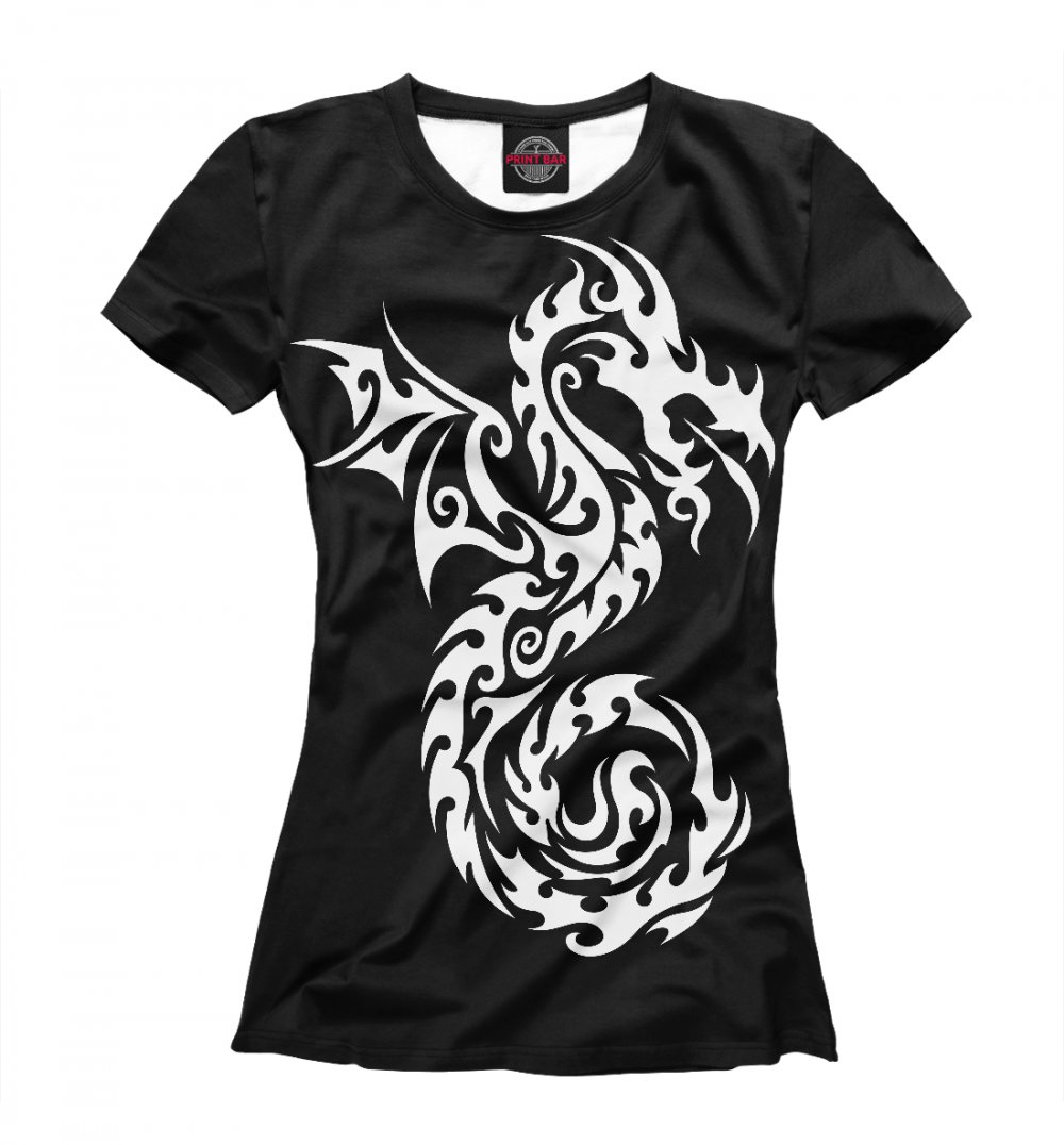Женская футболка дракон