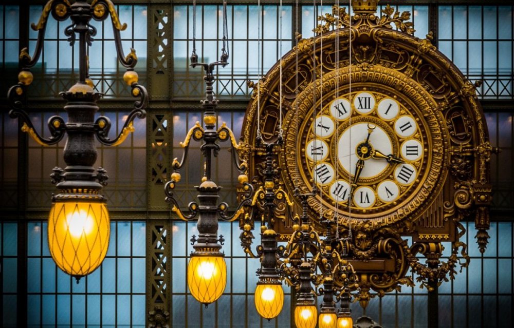 Часы Орсе музей в Париже обои