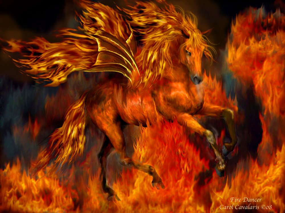 Картина Огненная лошадь